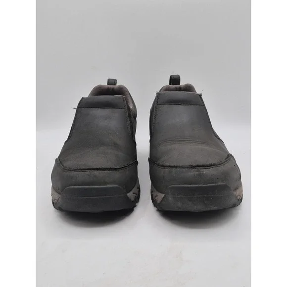 Duluth Trading Company Shoes Mens Size 11W Black Leather Slip On Slip Resistant - Picture 6 of 12